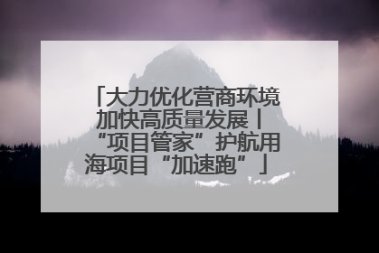 大力优化营商环境 加快高质量发展丨“项目管家”护航用海项目“加速跑”