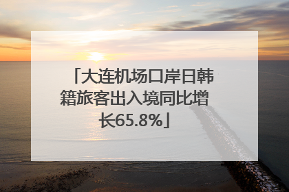 大连机场口岸日韩籍旅客出入境同比增长65.8%