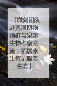 微刻团队赴齐河博物馆群与泉溪生物考察交流，拓展永生传记服务生态