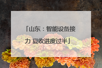 山东：智能设备接力 夏收进度过半