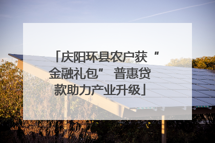 庆阳环县农户获“金融礼包” 普惠贷款助力产业升级