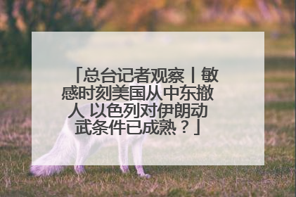 总台记者观察丨敏感时刻美国从中东撤人 以色列对伊朗动武条件已成熟？