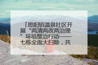 思阳镇温泉社区开展“两清两改两治理”环境整治行动——七栋全面大扫除，共建洁净家园