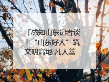 感知山东记者谈｜“山东好人”筑文明高地 凡人善举谱时代新章