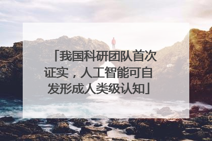我国科研团队首次证实，人工智能可自发形成人类级认知