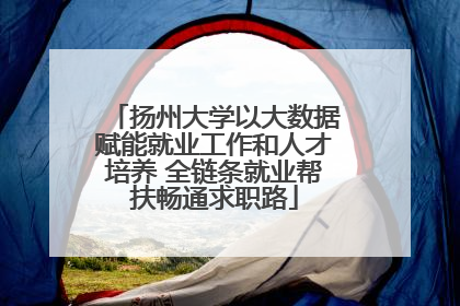 扬州大学以大数据赋能就业工作和人才培养 全链条就业帮扶畅通求职路