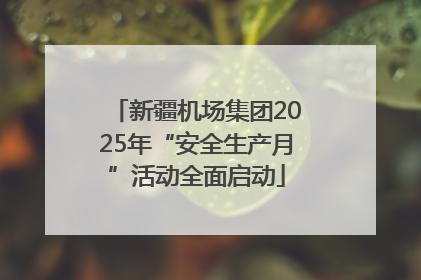 新疆机场集团2025年“安全生产月”活动全面启动