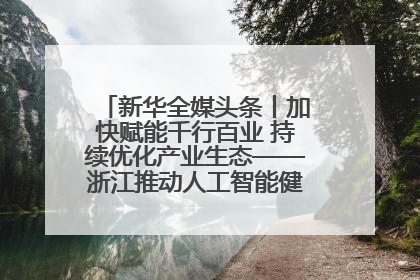 新华全媒头条丨加快赋能千行百业 持续优化产业生态——浙江推动人工智能健康有序发展观察