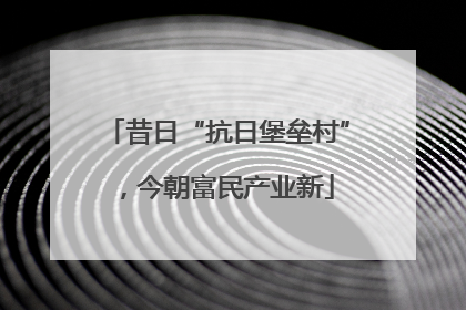 昔日“抗日堡垒村”，今朝富民产业新