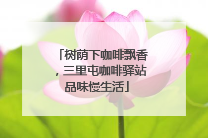 树荫下咖啡飘香，三里屯咖啡驿站品味慢生活