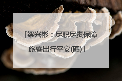 梁兴彬：尽职尽责保障旅客出行平安(图)