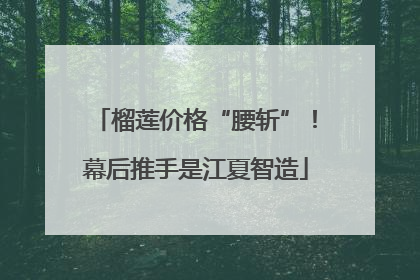 榴莲价格“腰斩”！幕后推手是江夏智造