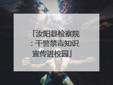 汝阳县检察院：干警禁毒知识宣传进校园