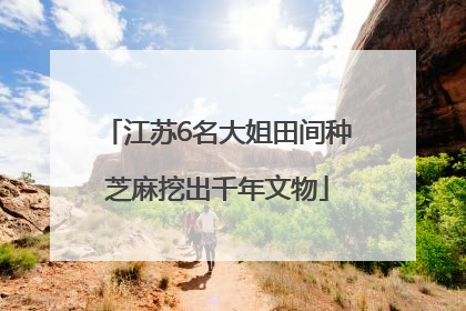 江苏6名大姐田间种芝麻挖出千年文物