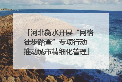 河北衡水开展“网格徒步踏查”专项行动 推动城市精细化管理