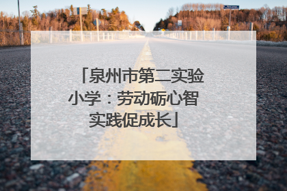 泉州市第二实验小学：劳动砺心智实践促成长