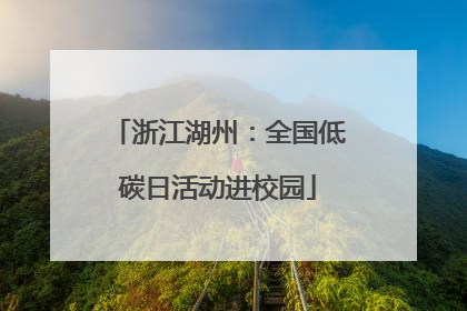 浙江湖州：全国低碳日活动进校园
