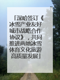 深哈签订《冰雪产业友好城市战略合作协议》，共同推进两地冰雪体育文化旅游高质量发展