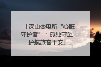 深山变电所“心脏守护者”：孤独守望护航旅客平安