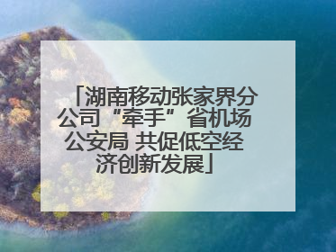 湖南移动张家界分公司“牵手”省机场公安局 共促低空经济创新发展