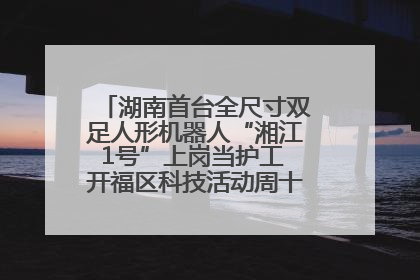 湖南首台全尺寸双足人形机器人“湘江1号”上岗当护工 开福区科技活动周十大科创项目签约