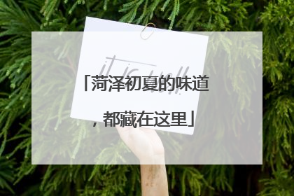 菏泽初夏的味道，都藏在这里