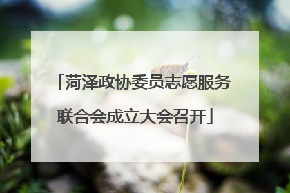菏泽政协委员志愿服务联合会成立大会召开