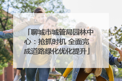 聊城市城管局园林中心：抢抓时机 全面完成道路绿化优化提升