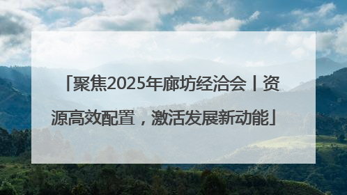聚焦2025年廊坊经洽会丨资源高效配置，激活发展新动能
