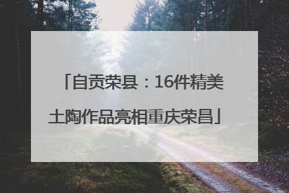 自贡荣县：16件精美土陶作品亮相重庆荣昌