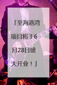 至海港湾项目将于6月28日盛大开业！
