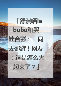 舒淇晒labubu和哭娃合影：一同去郊游！网友：这是怎么火起来了？