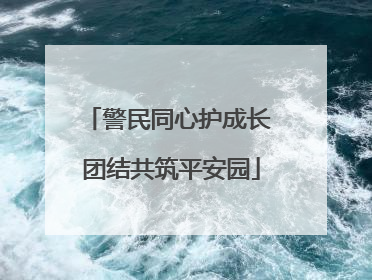 警民同心护成长 团结共筑平安园