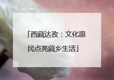 西藏达孜：文化惠民点亮藏乡生活