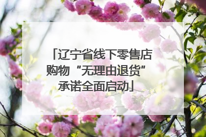 辽宁省线下零售店购物“无理由退货”承诺全面启动