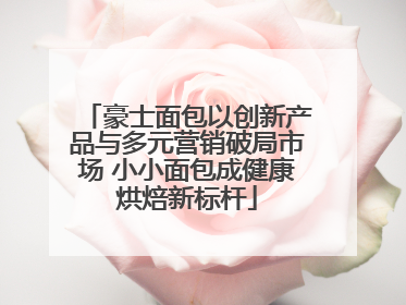 豪士面包以创新产品与多元营销破局市场 小小面包成健康烘焙新标杆