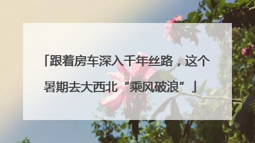 跟着房车深入千年丝路，这个暑期去大西北“乘风破浪”