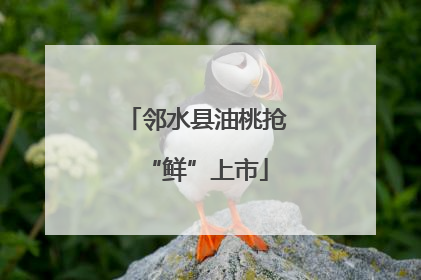 邻水县油桃抢“鲜”上市