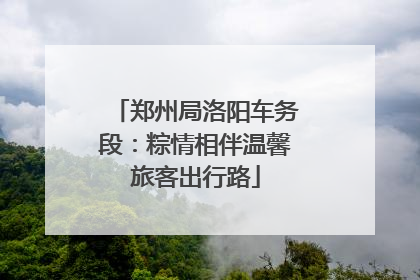 郑州局洛阳车务段：粽情相伴温馨旅客出行路
