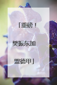 重磅！樊振东加盟德甲