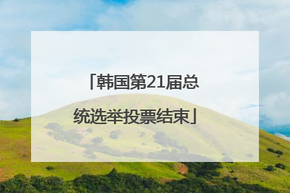 韩国第21届总统选举投票结束