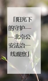 阳光下的守护——北京公安法治一线观察