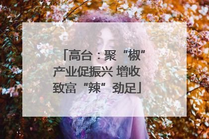 高台：聚“椒”产业促振兴 增收致富“辣”劲足