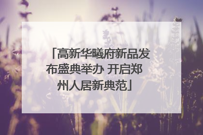 高新华曦府新品发布盛典举办 开启郑州人居新典范