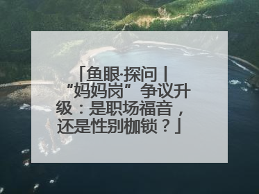 鱼眼·探问丨 “妈妈岗”争议升级：是职场福音，还是性别枷锁？