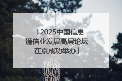 2025中国信息通信业发展高层论坛在京成功举办