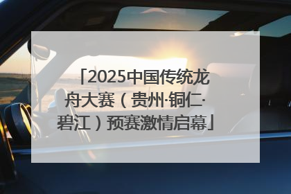 2025中国传统龙舟大赛（贵州·铜仁·碧江）预赛激情启幕