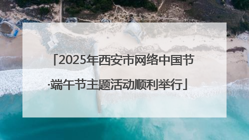 2025年西安市网络中国节·端午节主题活动顺利举行