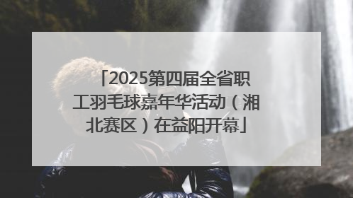 2025第四届全省职工羽毛球嘉年华活动（湘北赛区）在益阳开幕