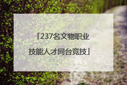 237名文物职业技能人才同台竞技